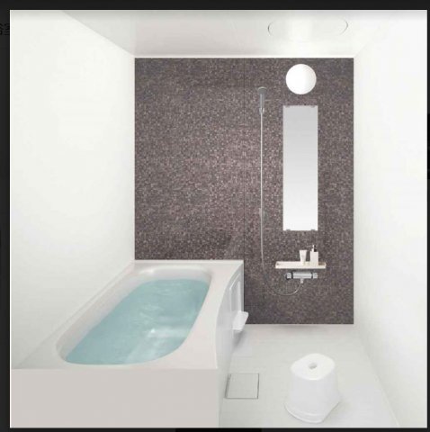 バス・シャワールーム　同一施工会社。同一仕様内装です。