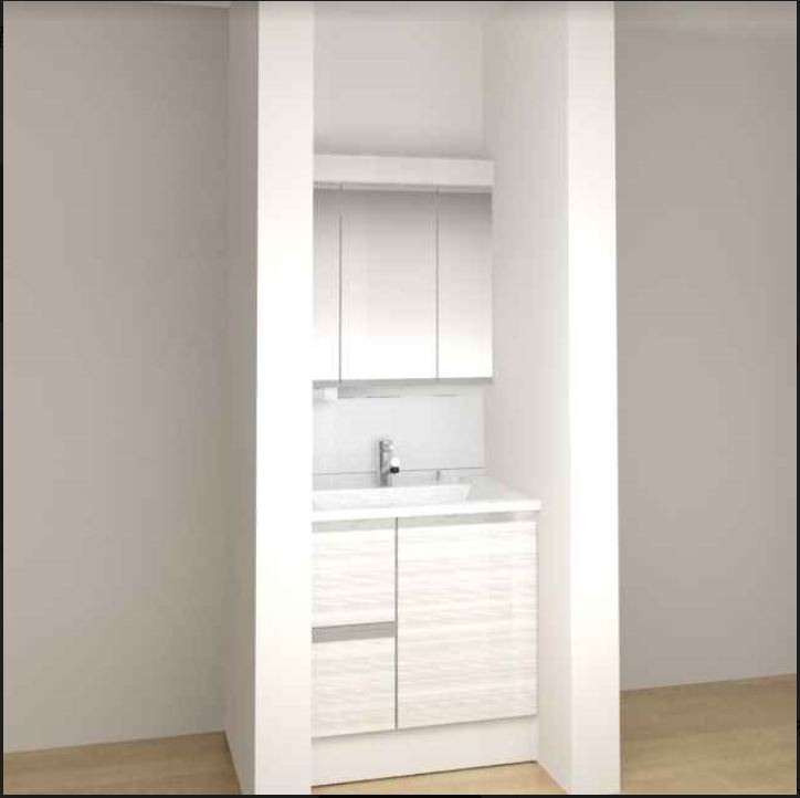 洗面設備　同一施工会社。同一仕様内装です。