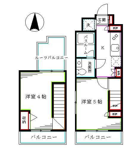 東京メトロ丸ノ内線 東高円寺駅 徒歩5分 7階建 築25年の間取り写真