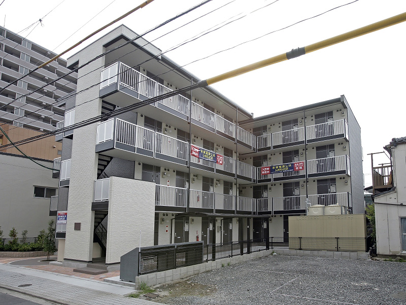 熊本市中央区新町のアパートの建物外観
