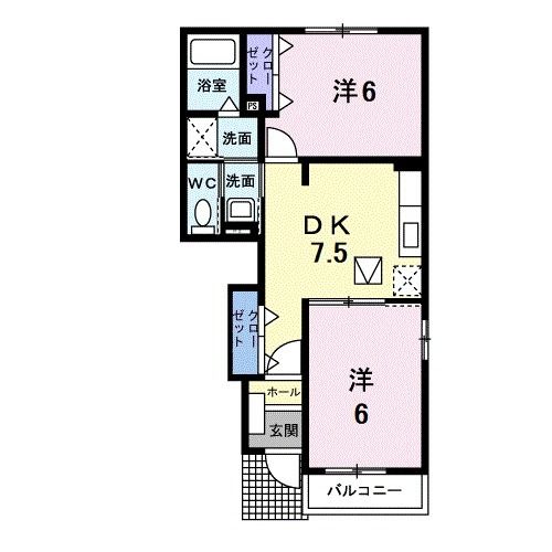 サンリバーヒルズ　Ａの間取り