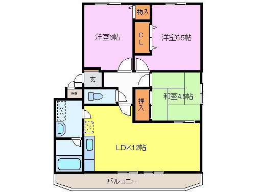 イーフラッツ山本の間取り