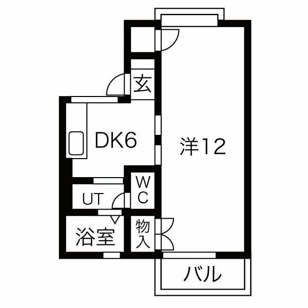 愛知県名古屋市緑区梅里２（アパート）の賃貸物件の間取り