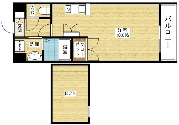 大阪市東淀川区菅原のマンションの間取り