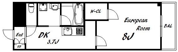 神戸市北区ひよどり台のマンションの間取り