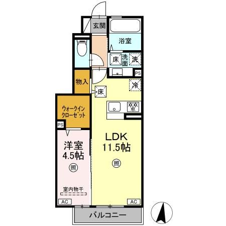 仮）D-room横手3丁目　A棟の間取り