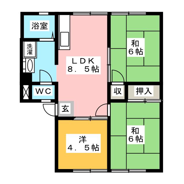 ハイツ平林の間取り