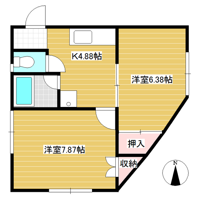 ルミエール豊殿　Ａ棟の間取り