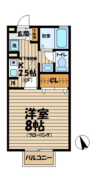 コーポラス泉の間取り