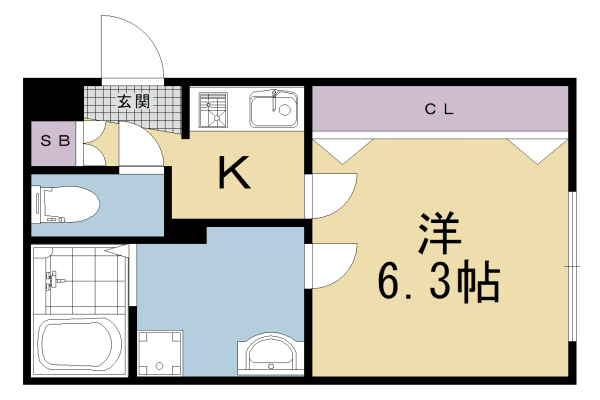 グレース西ノ京の間取り