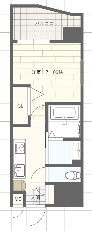 Luxe姫路（ラグゼ姫路）の間取り