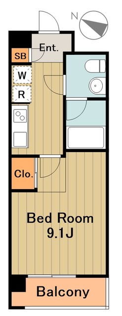 多摩市豊ヶ丘のマンションの間取り