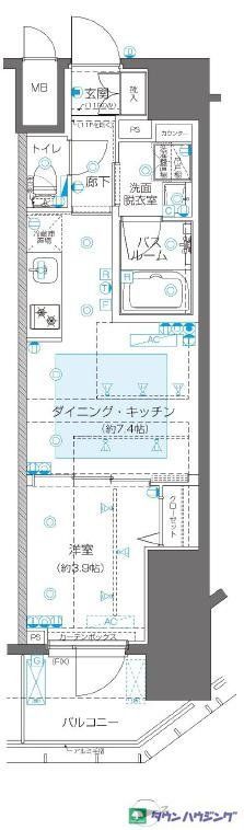 ZOOM新宿御苑前の間取り