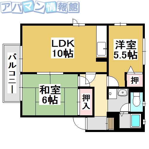 グランメールAの間取り