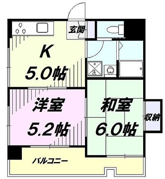 セイワ・アクレイム国立Bの間取り