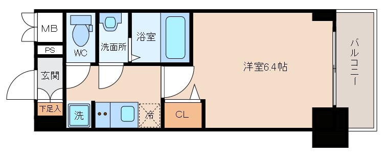 プレサンス新大阪ジェイズの間取り