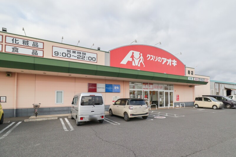 【伊勢崎市西田町のアパートのドラックストア】