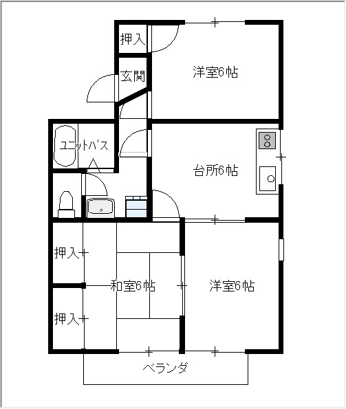 セジュール上市の間取り