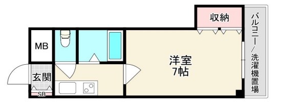 堺市北区蔵前町のマンションの間取り