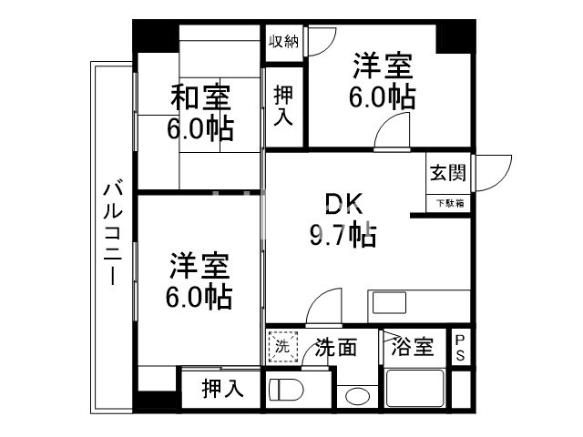 東和ハイツ本館の間取り