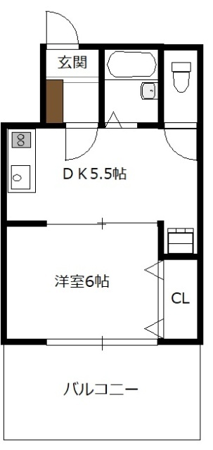 広島市佐伯区楽々園のマンションの間取り