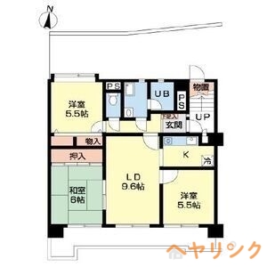 日進市栄のマンションの間取り