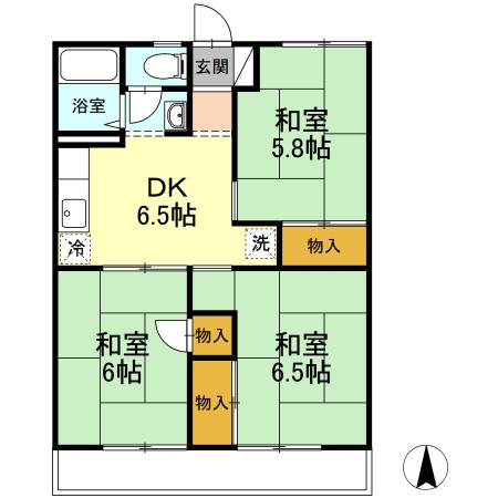 パレーシャル小原の間取り