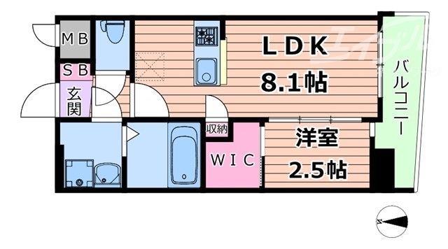 セレニテ新大阪ミラク弐番館の間取り