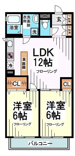 世田谷区梅丘のマンションの間取り