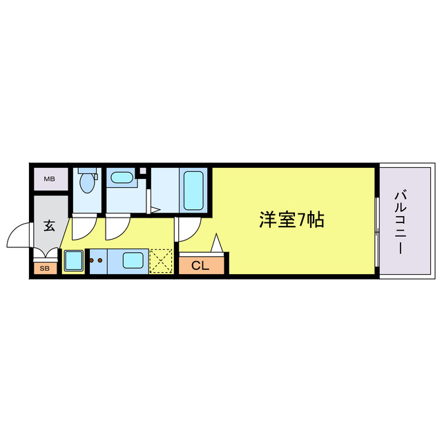 ソルテラスOSAKA弁天町クレアストの間取り