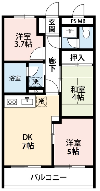 PLENDY大宮七里の間取り