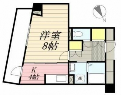 大田区仲六郷のマンションの間取り