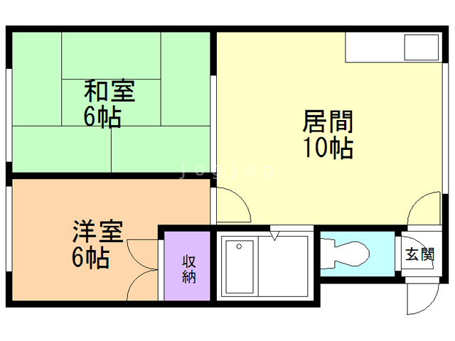 レジデンスヒルトップIの間取り