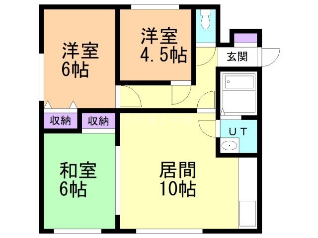 後平マンションＡの間取り