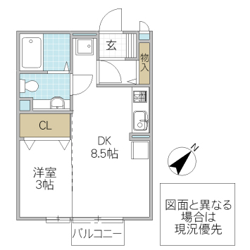 シャルマン III F棟の間取り