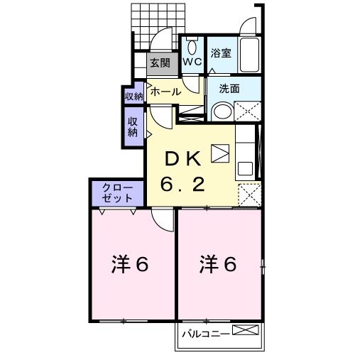 リバービレッジＡの間取り