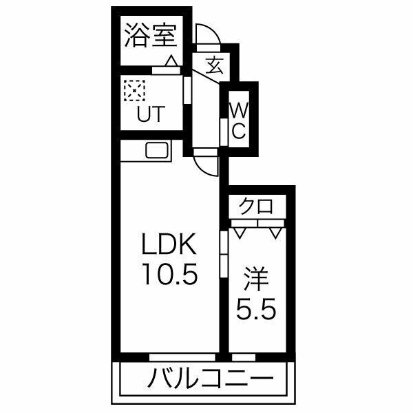 東海市加木屋町のアパートの間取り