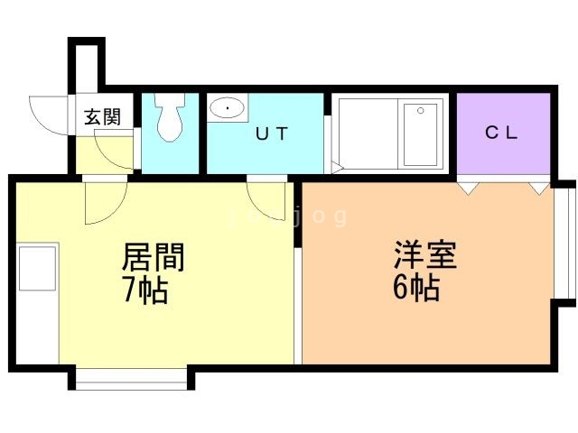 札幌市北区北二十九条西のアパートの間取り