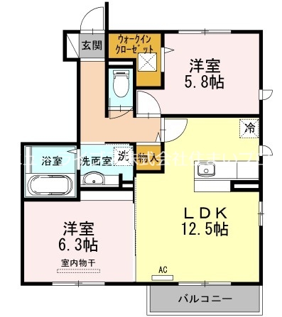 【門真市脇田町のアパートの間取り】