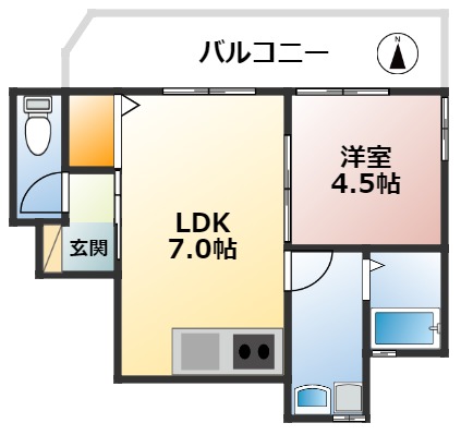 宮本ハイツの間取り