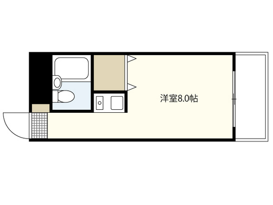 広島市安佐南区長束西のマンションの間取り