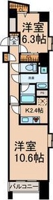 名古屋市中区富士見町のマンションの間取り