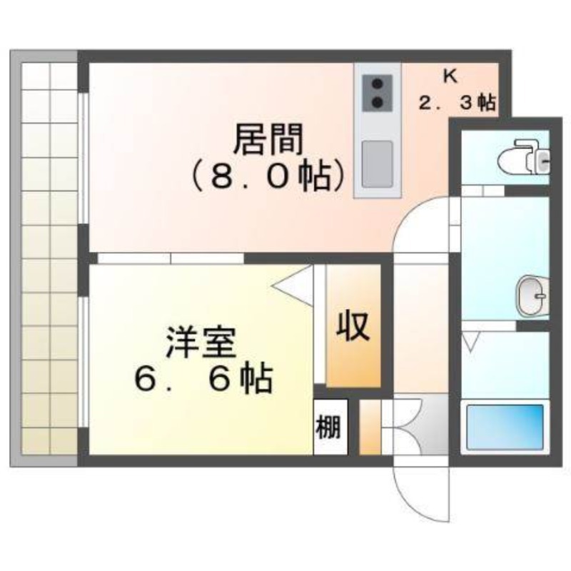 札幌市南区北ノ沢のマンションの間取り