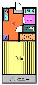 福島県郡山市安積町荒井字雁股（アパート）の賃貸物件の間取り