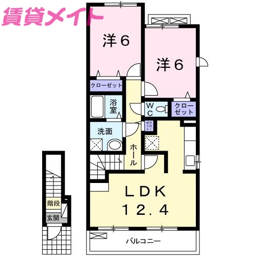 クレーストIの間取り