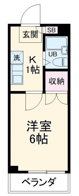 神奈川県横浜市神奈川区片倉４（マンション）の賃貸物件の間取り
