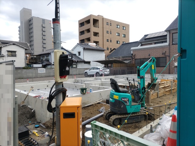 エントランス　建築中