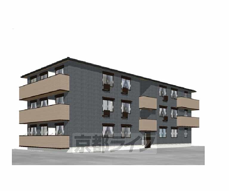 建物外観　予想図、完成予想図です。