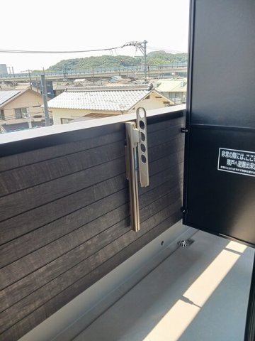 バルコニー　落ち着いた時間を過ごせるバルコニーです