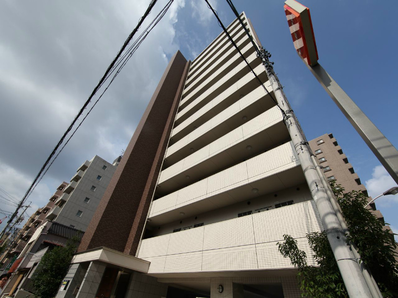 建物外観　外観　外壁タイル張り　オートロック付